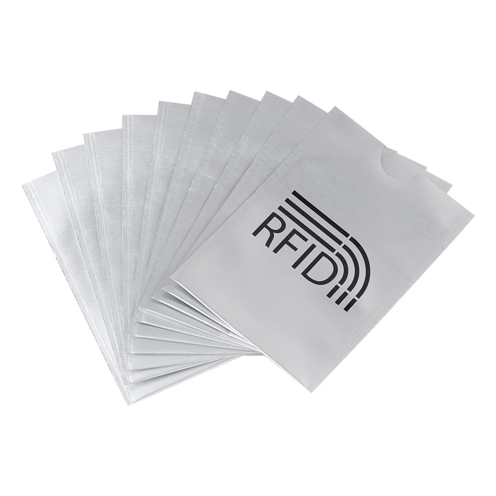 **SecureCard** – 10PCS RFID Anti-Theft Credit Card Protector Sleeves