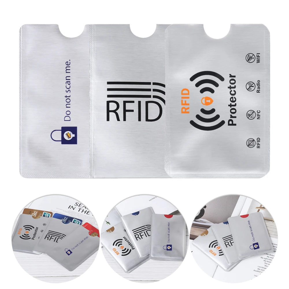 **SecureCard** – 10PCS RFID Anti-Theft Credit Card Protector Sleeves