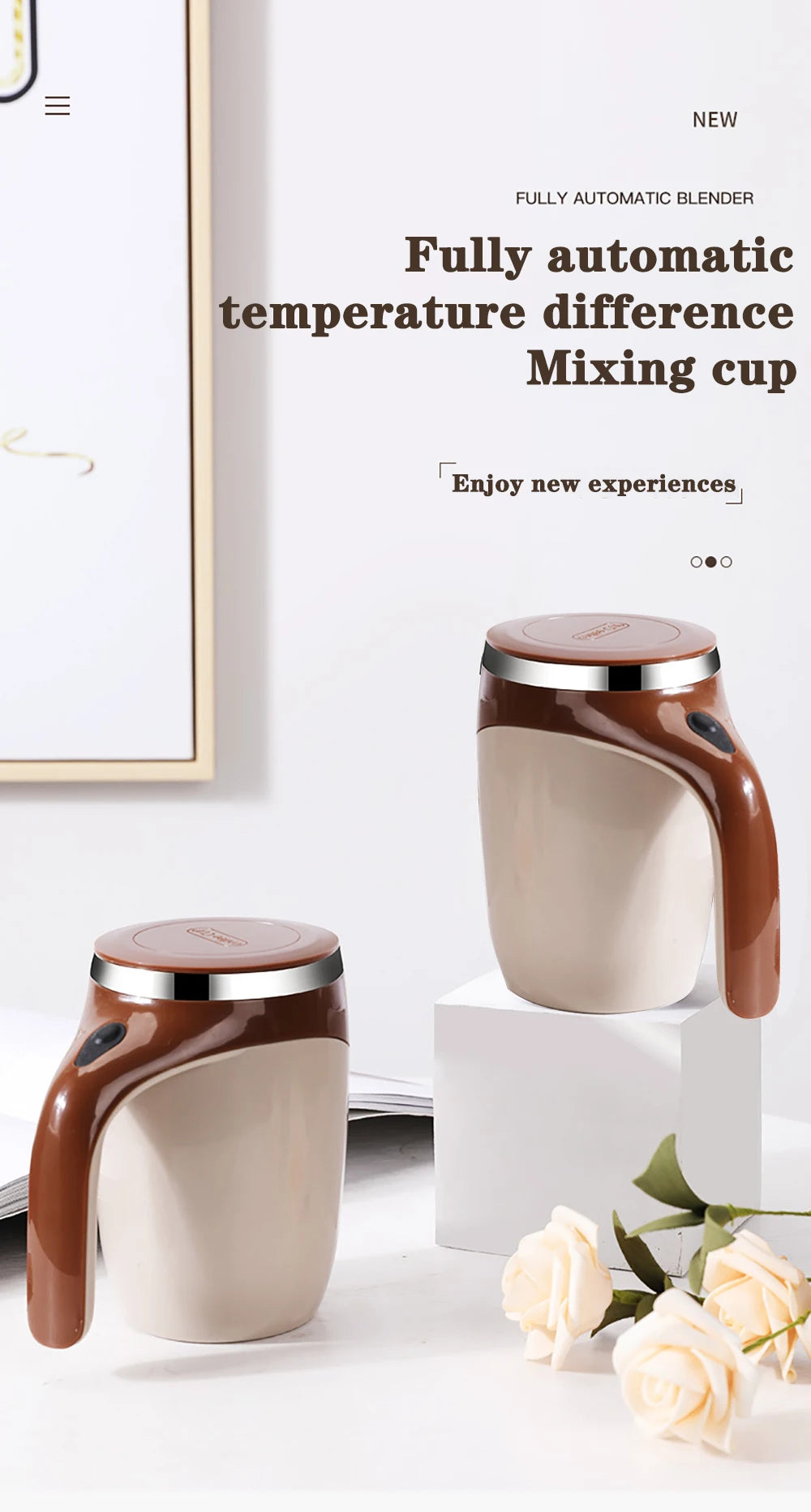 Auto Stirring Cup Magnetic Rotating