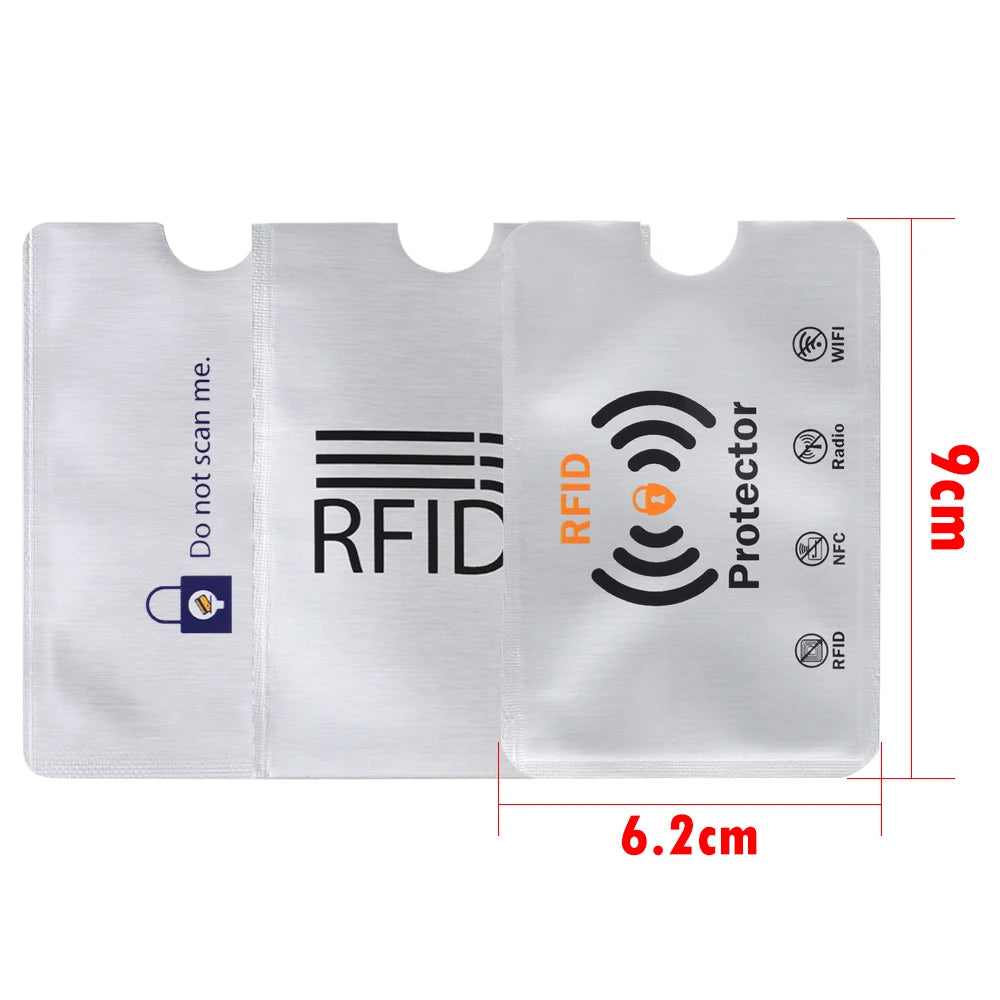 **SecureCard** – 10PCS RFID Anti-Theft Credit Card Protector Sleeves