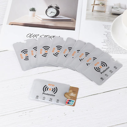 **SecureCard** – 10PCS RFID Anti-Theft Credit Card Protector Sleeves