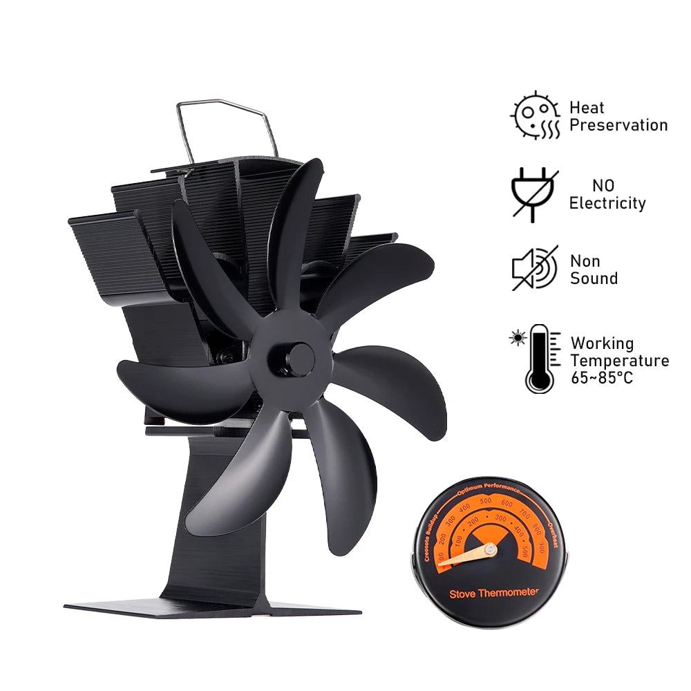 **Efficient Heat Circulation: The Ultimate Self-Powered Stove Fan**