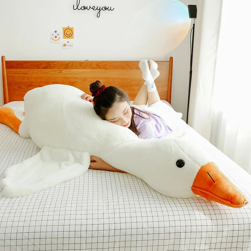 GooseCuddle – Giant White Goose Plush Pillow