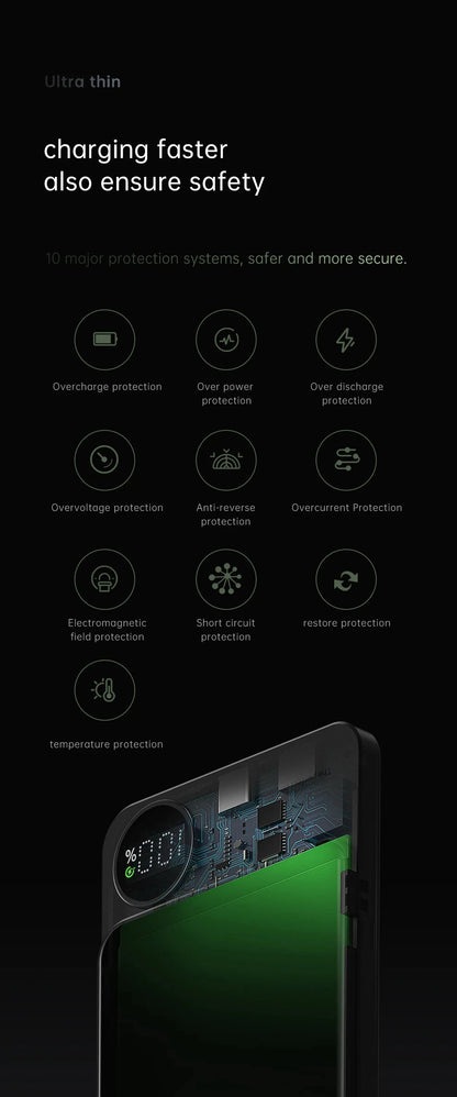 **MagPower** – 100000mAh Wireless Magnetic Power Bank for Smartphones