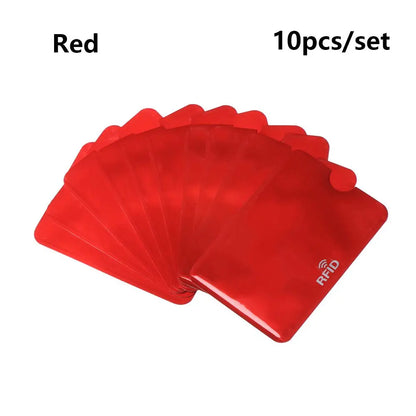 **SecureCard** – 10PCS RFID Anti-Theft Credit Card Protector Sleeves