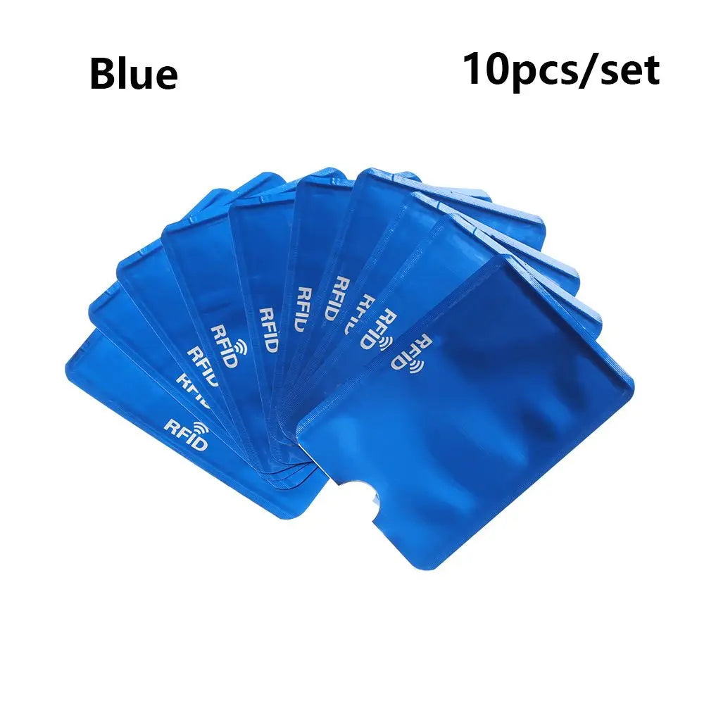 **SecureCard** – 10PCS RFID Anti-Theft Credit Card Protector Sleeves