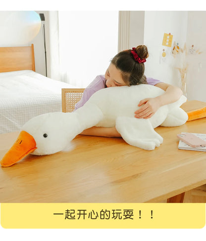 GooseCuddle – Giant White Goose Plush Pillow