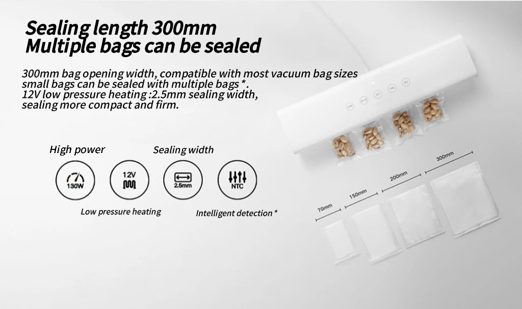 **SealPro** – Xiaomi Mijia 220V Vacuum Sealer with 10 Free Bags for Food Storage