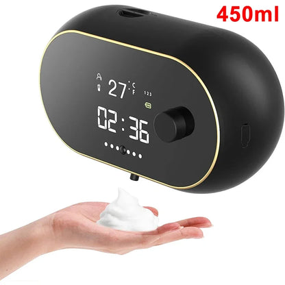 **FoamWave** – Automatic Soap Dispenser with Smart Sensor and Rechargeable Feature