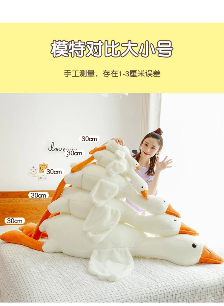 GooseCuddle – Giant White Goose Plush Pillow