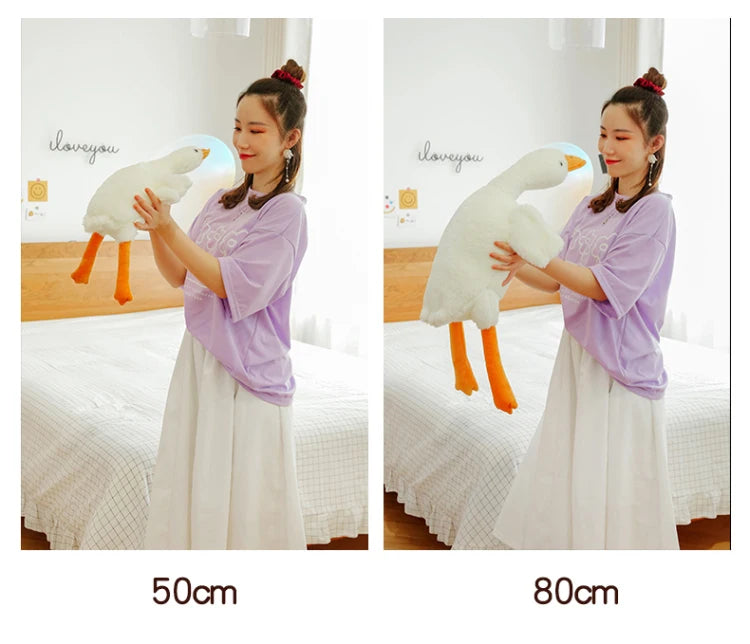 GooseCuddle – Giant White Goose Plush Pillow