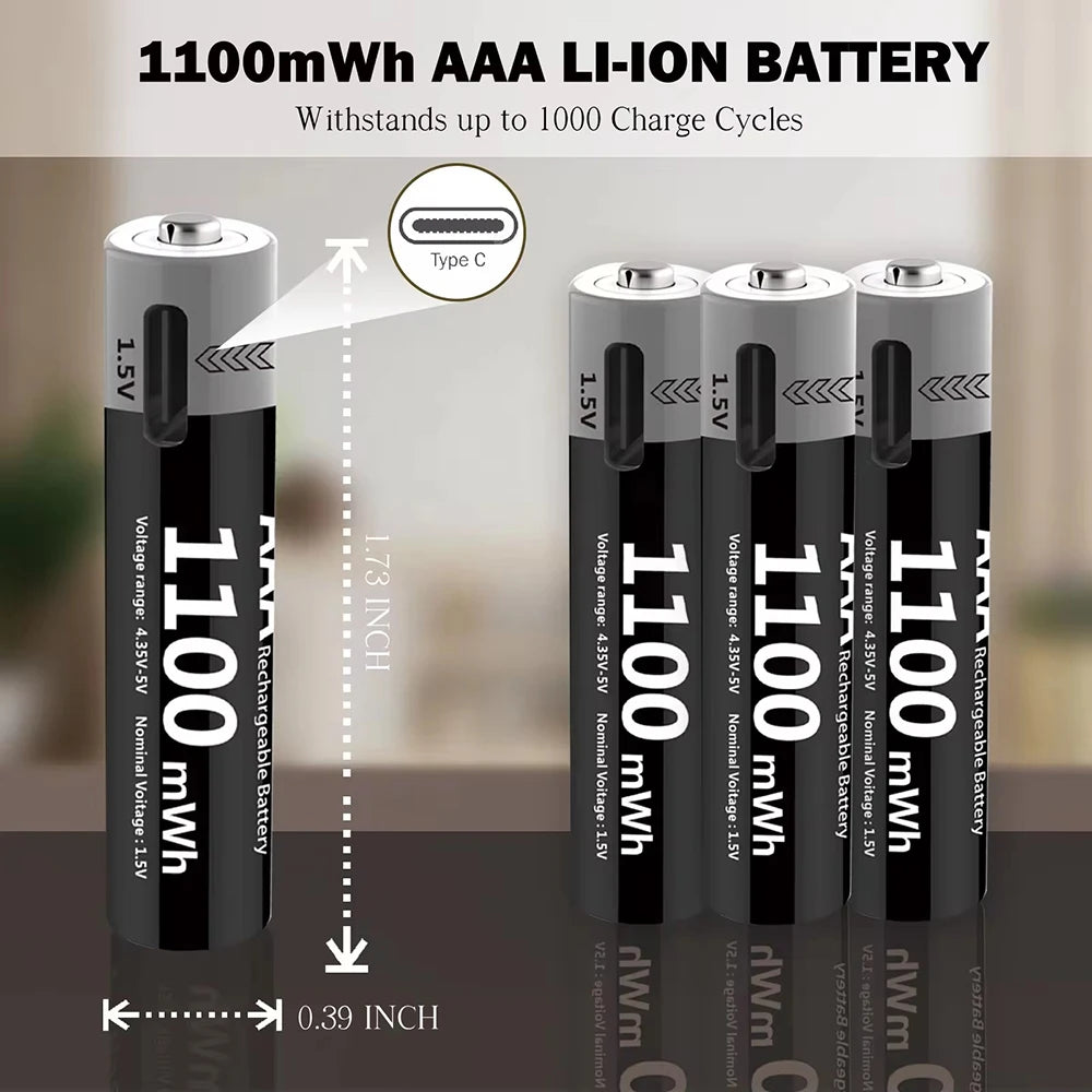 MATOV USB-Li-ion AAA Rechargeable Battery