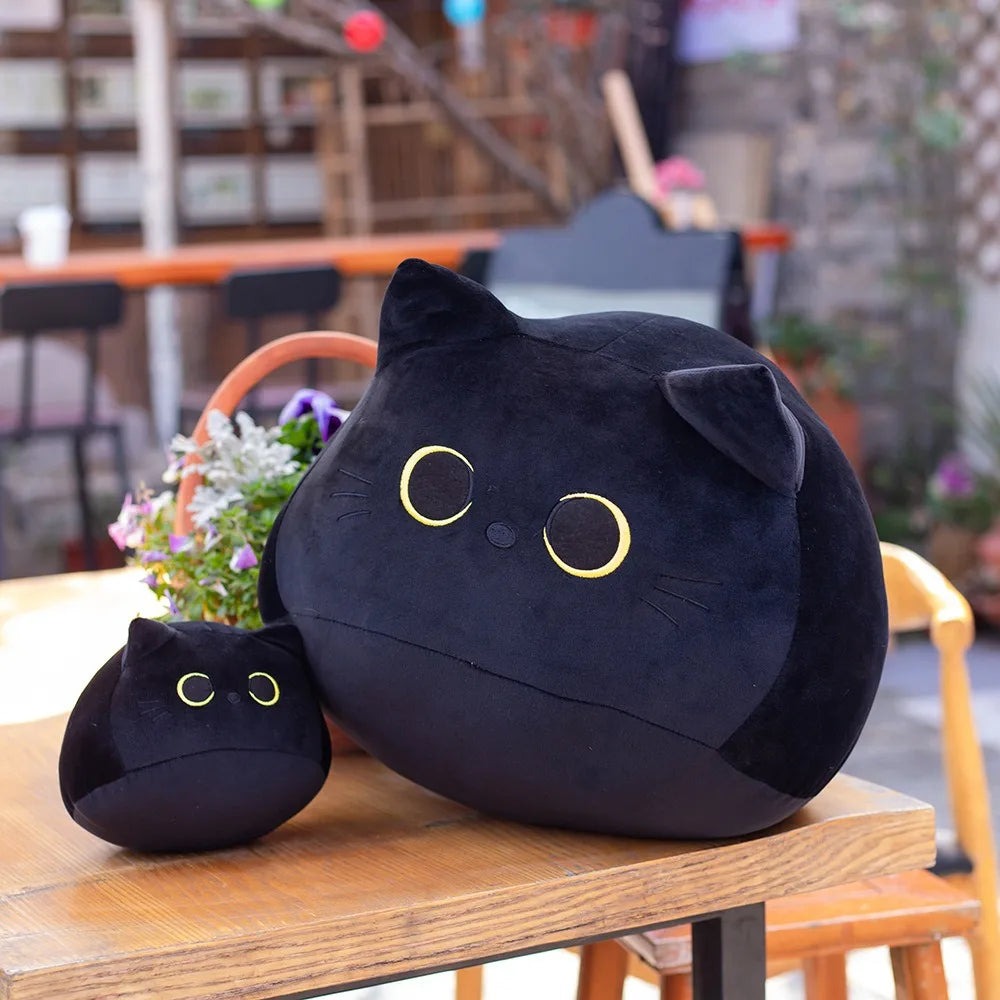 CuddleCat – Black Cat Plush Doll and Pillow