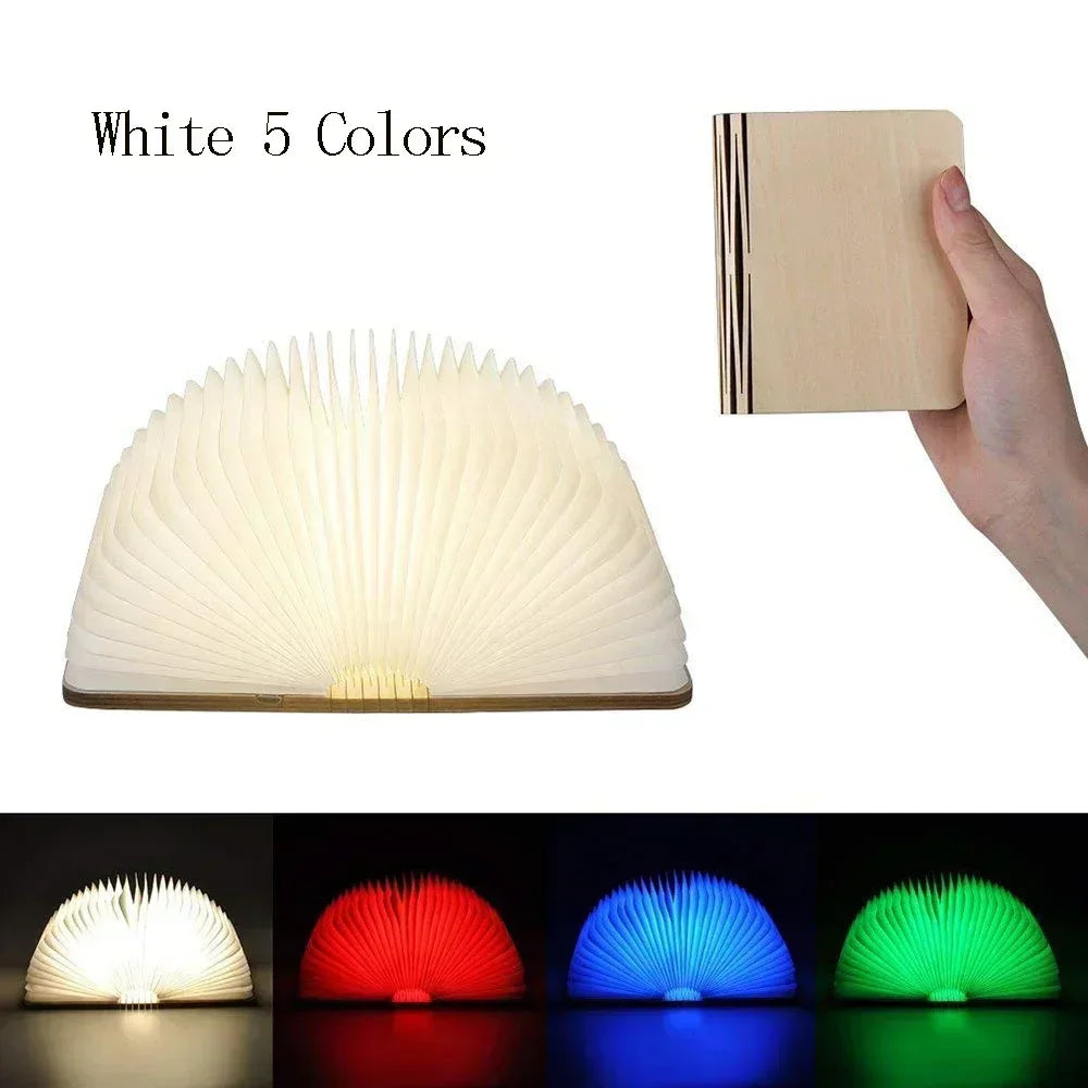 **LumiBook** – Creative 3D Folding Book Lamp with RGB