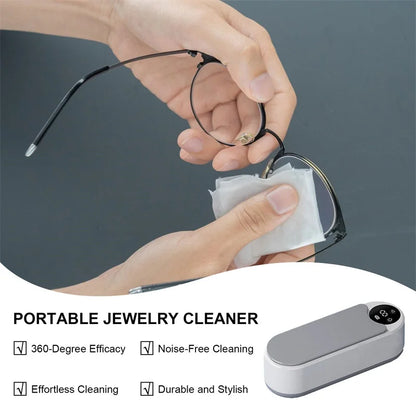 **SparklePod** – Ultrasonic Portable Cleaner for Jewelry and Essentials