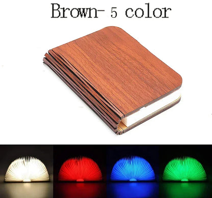 **LumiBook** – Creative 3D Folding Book Lamp with RGB