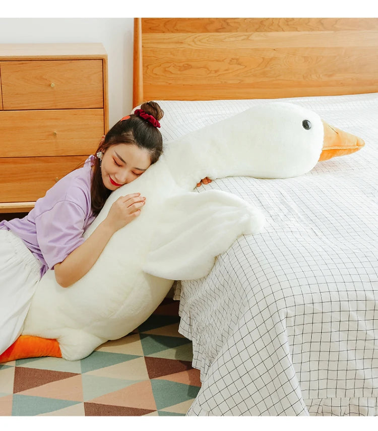 GooseCuddle – Giant White Goose Plush Pillow