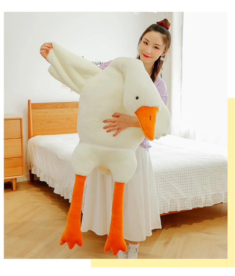 GooseCuddle – Giant White Goose Plush Pillow