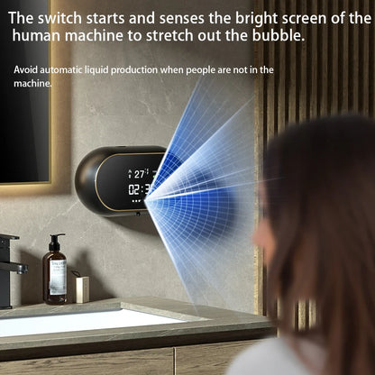 **FoamWave** – Automatic Soap Dispenser with Smart Sensor and Rechargeable Feature