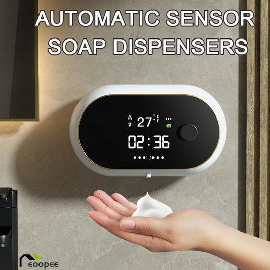 **FoamWave** – Automatic Soap Dispenser with Smart Sensor and Rechargeable Feature