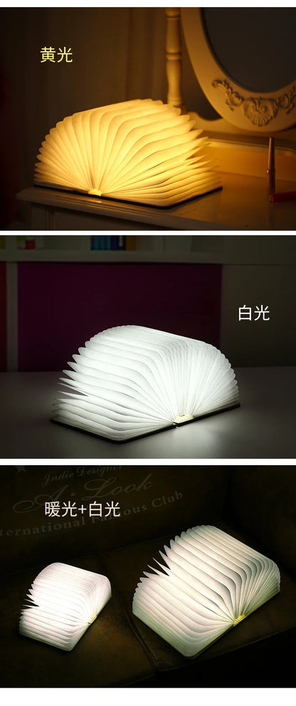 **LumiBook** – Creative 3D Folding Book Lamp with RGB