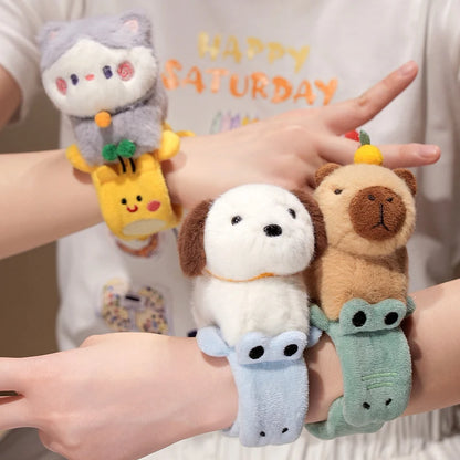 **PawSnap – Fun Animal Plush Wristband for Kids**