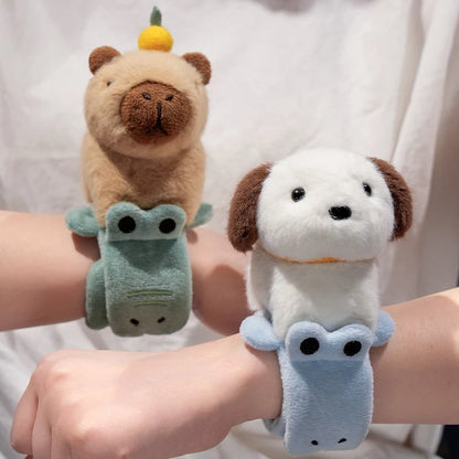 **PawSnap – Fun Animal Plush Wristband for Kids**