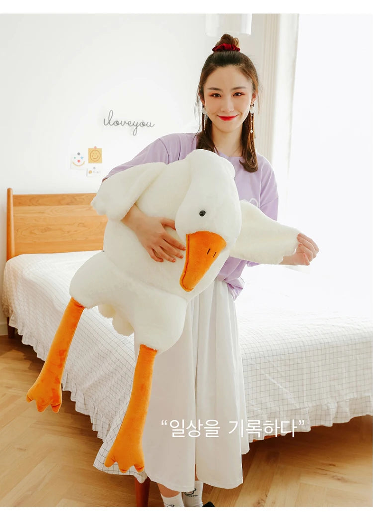 GooseCuddle – Giant White Goose Plush Pillow