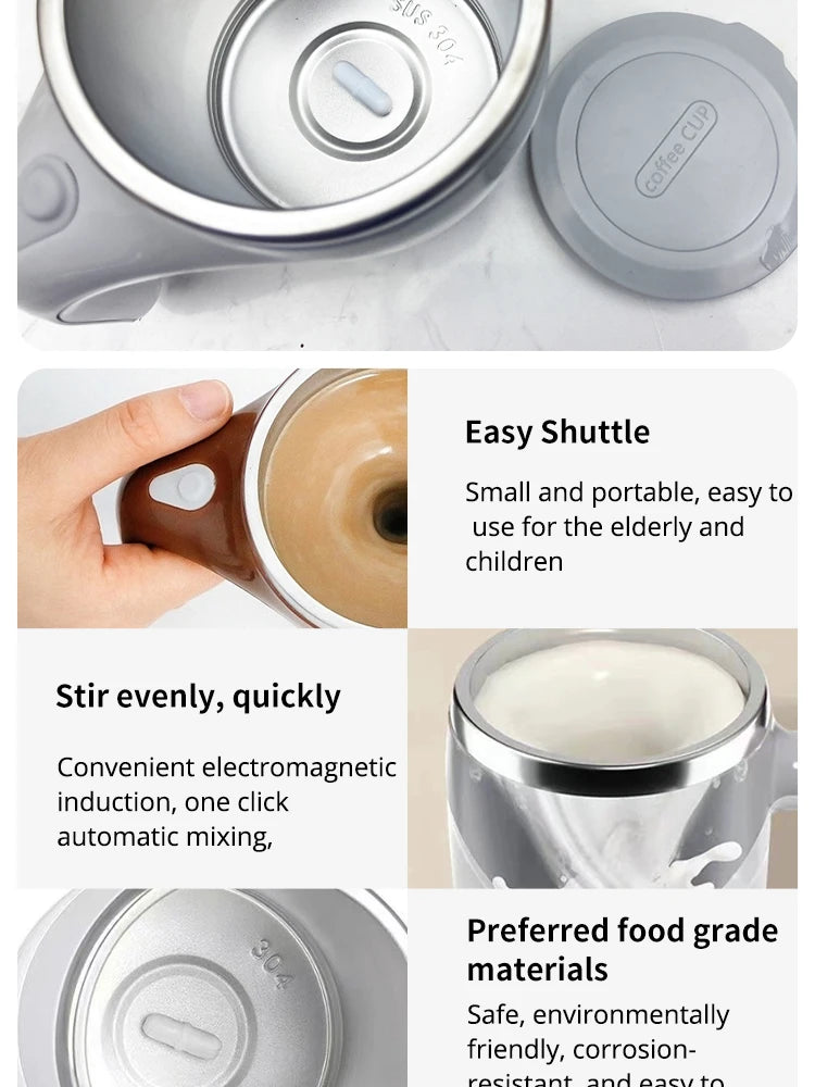 Automatic Stirring Cup Mug Rechargeable