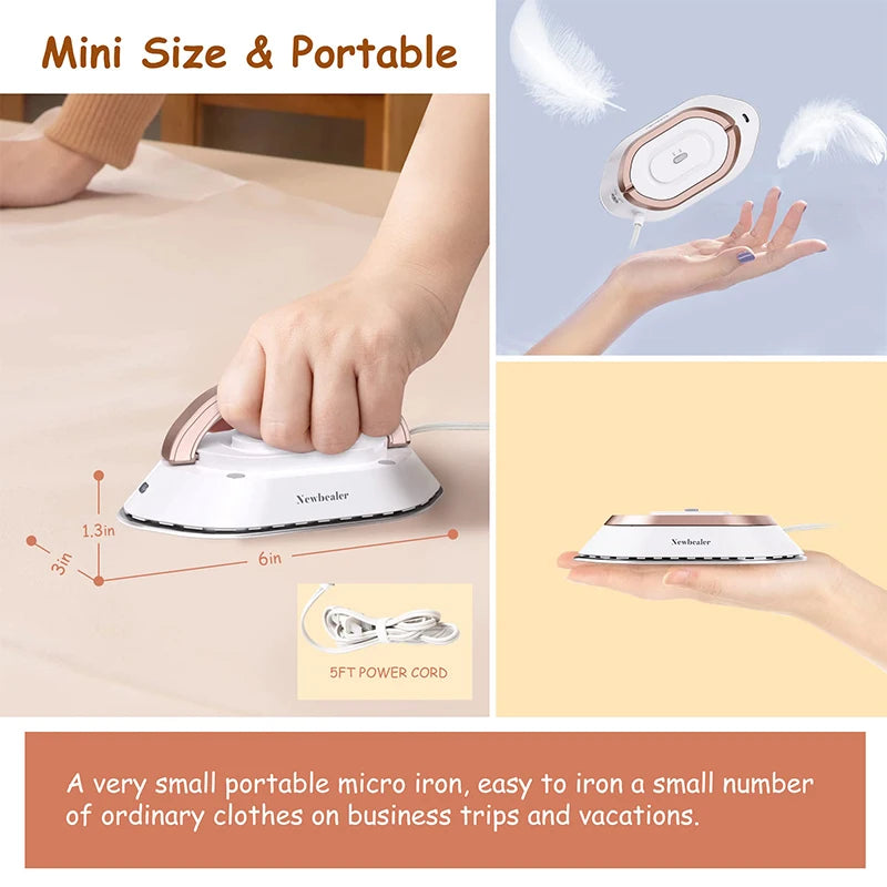 **IronGo – Portable Mini Travel Electric Iron**