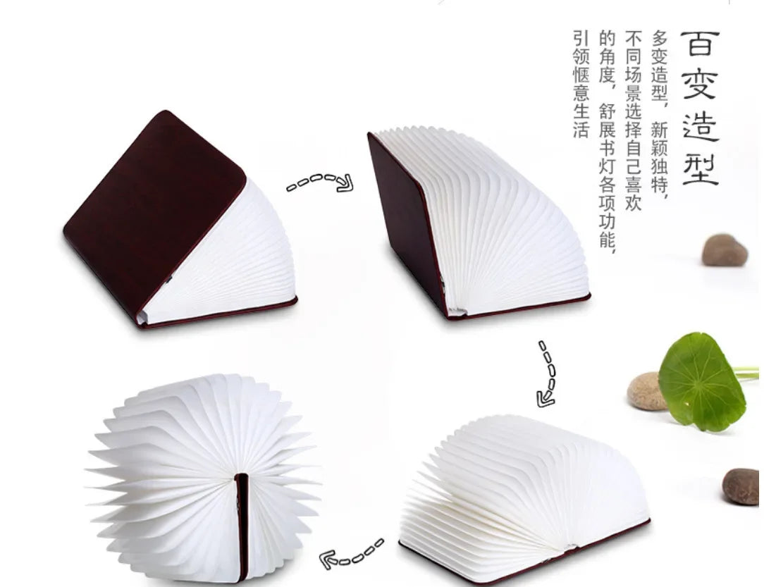 **LumiBook** – Creative 3D Folding Book Lamp with RGB