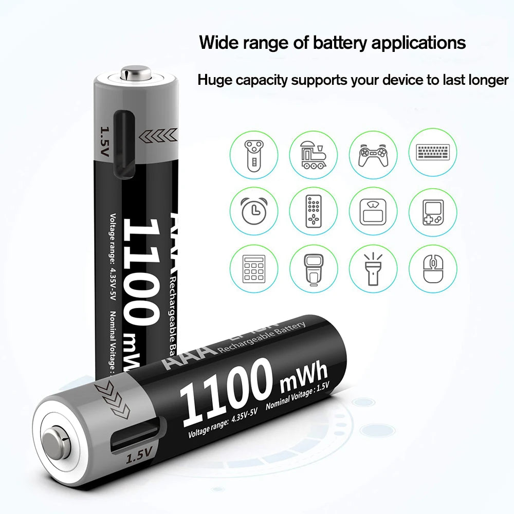 MATOV USB-Li-ion AAA Rechargeable Battery