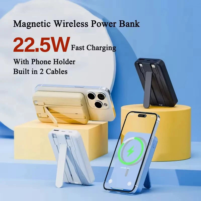 **MagCharge Pro** – 50000mAh Magnetic Power Bank with Fast Charging for iPhone and Smartphones