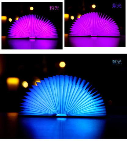 **LumiBook** – Creative 3D Folding Book Lamp with RGB