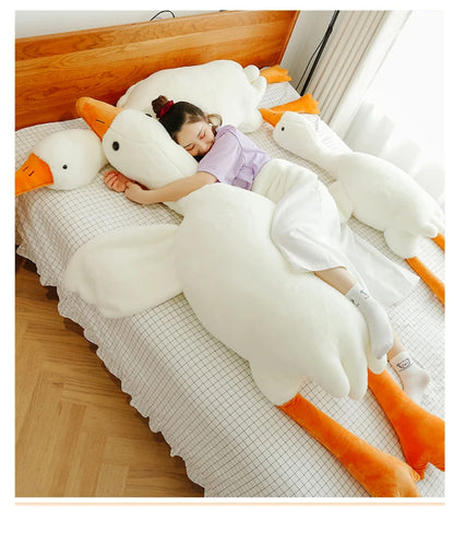 GooseCuddle – Giant White Goose Plush Pillow