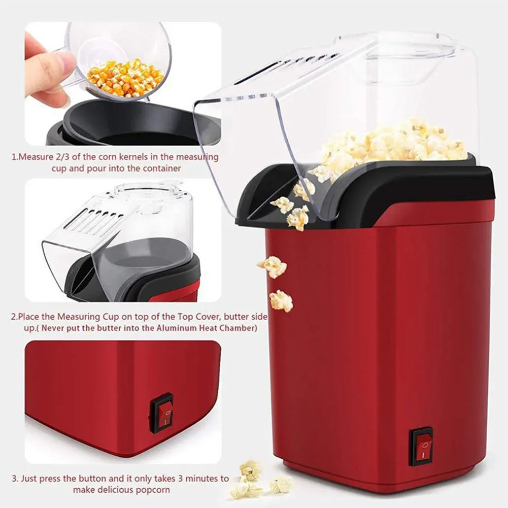 **PopMaster** – Mini Electric Automatic Popcorn Machine for Home Kitchen