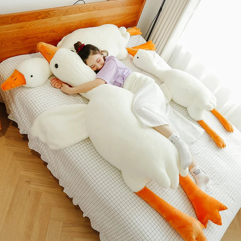 GooseCuddle – Giant White Goose Plush Pillow