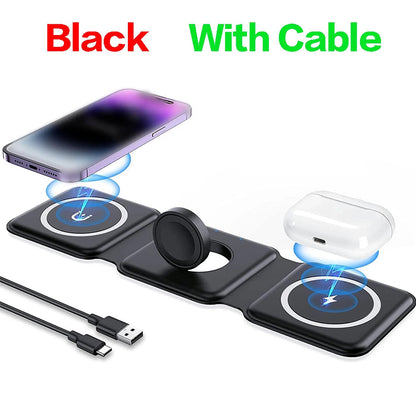 TriCharge Pro - Wireless Charging Station