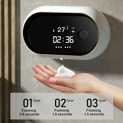 **FoamWave** – Automatic Soap Dispenser with Smart Sensor and Rechargeable Feature