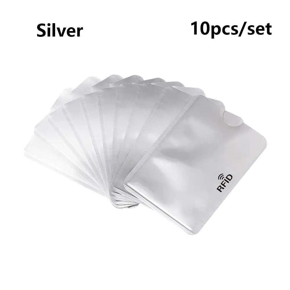 **SecureCard** – 10PCS RFID Anti-Theft Credit Card Protector Sleeves